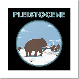 Pleistocene ancient animals Posters and Art